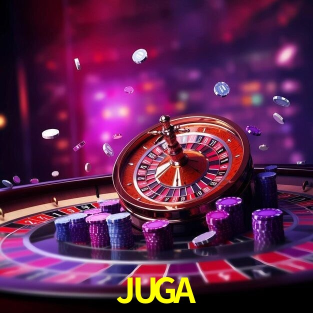 JUGA Casino - juegos, cajero y retiros Lobby JUGA Casino con mesas, rodillos, cajero y acceso móvil seguro
